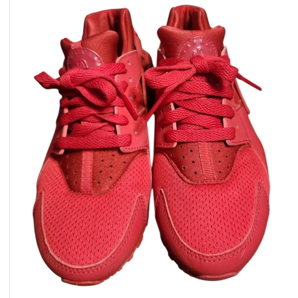 Nike Air Huarache GS Triple Red Sneakers Size 4Y=W5.5 654275-600 Streetwear Y2K